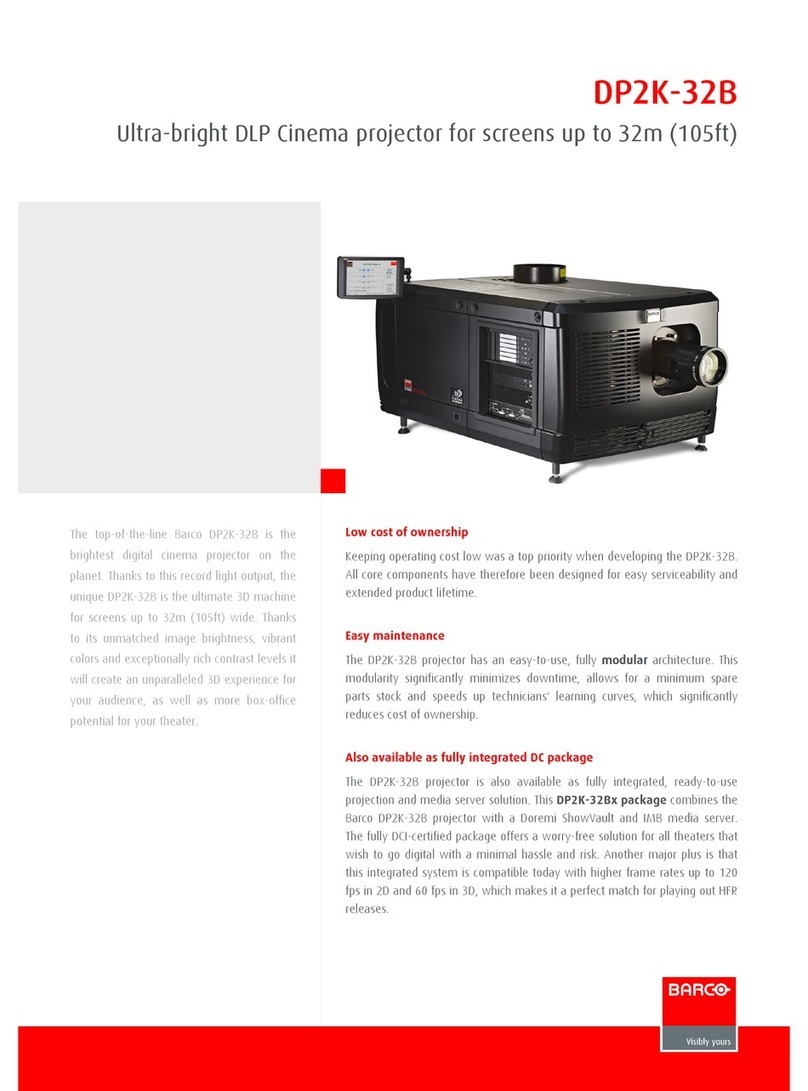 Barco DP2K--32B User manual
