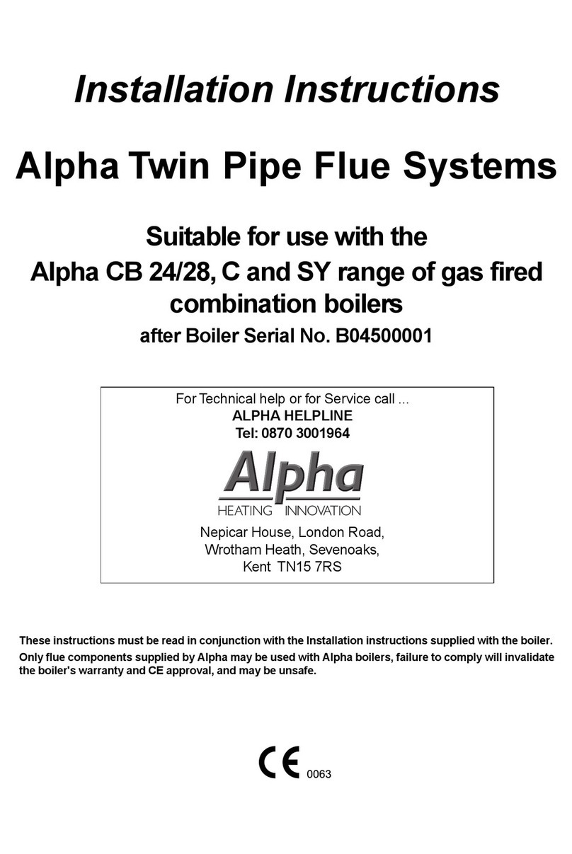 Alpha Alpha Twin Pipe Flue Systems installation instructions Alpha Alpha Twin Pipe Flue Systems installation instructions