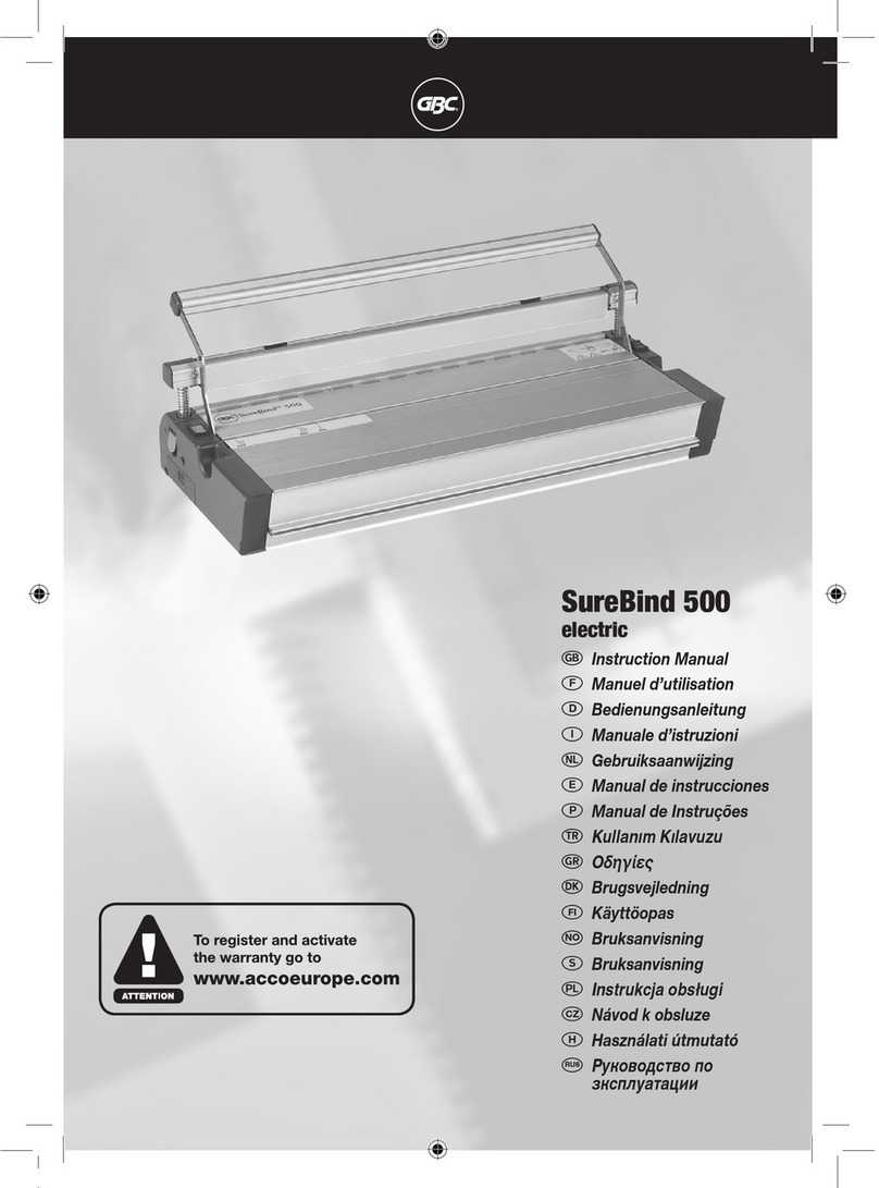 GBC SureBind 500 User manual