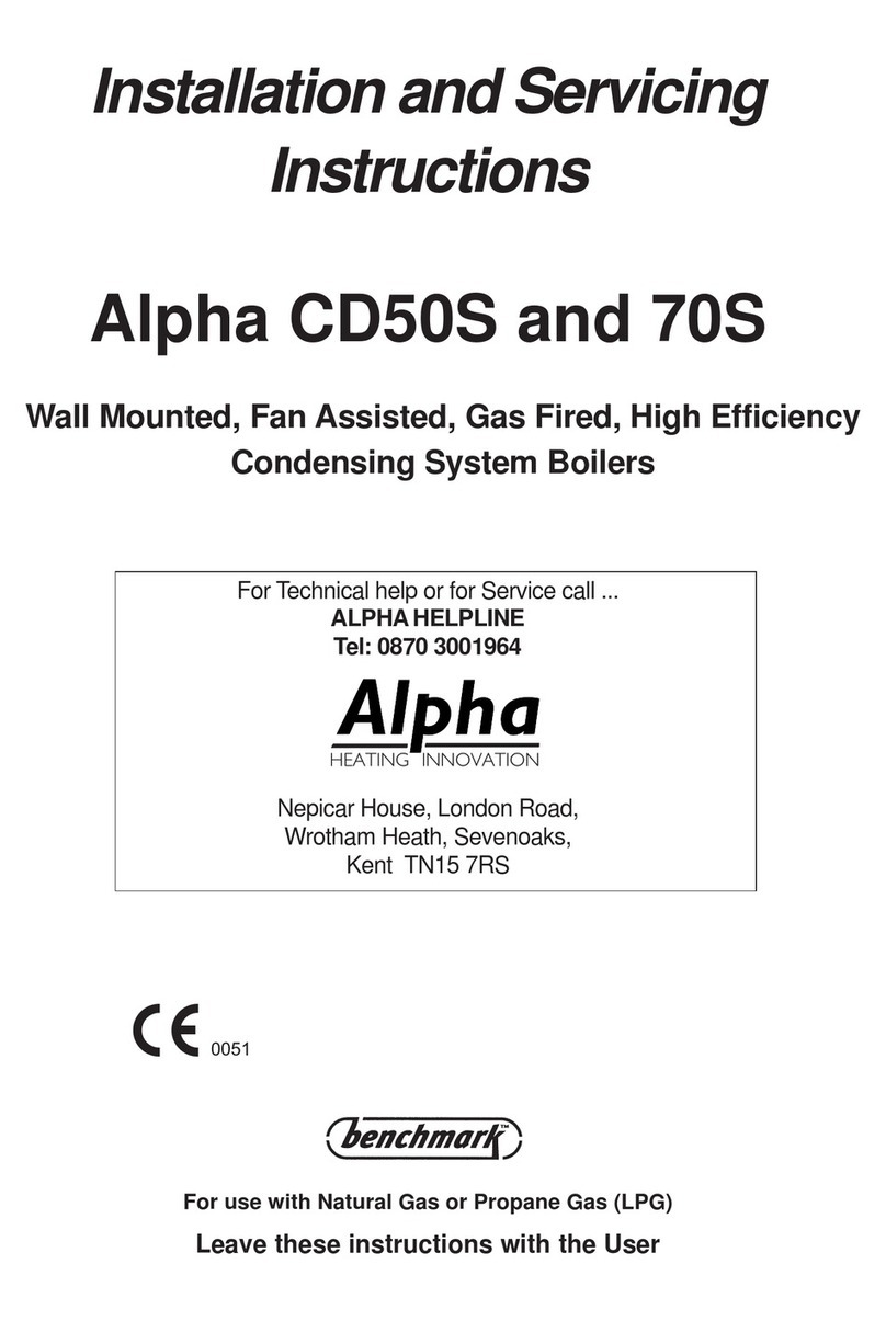 Alpha Alpha CD50S Installation and servicing instructions Alpha Alpha CD50S Installation and servicing instructions