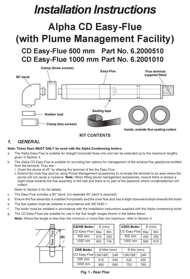 Alpha Alpha CD Easy-Flue installation instructions