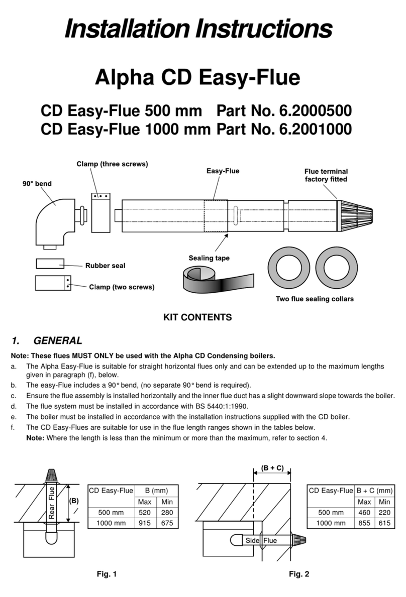 Alpha Alpha CD Easy-Flue installation instructions