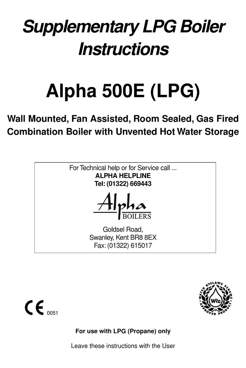 Alpha Alpha CB50 Boiler instructions