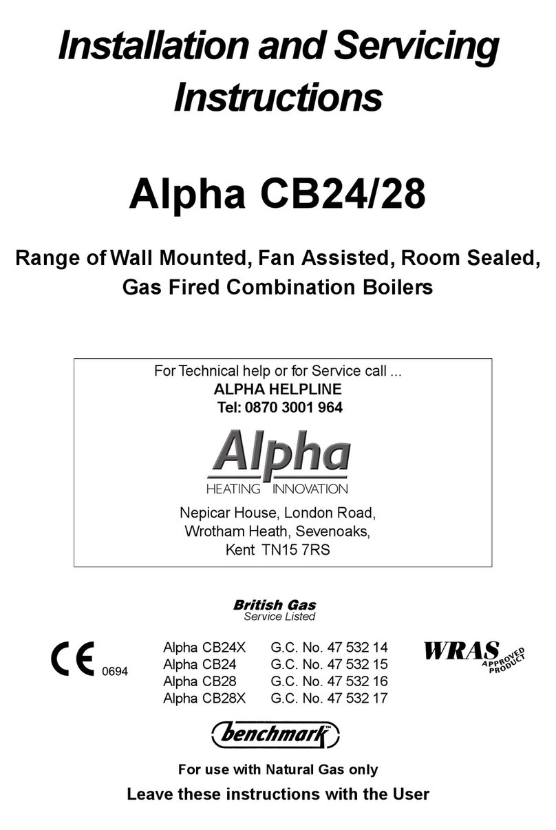 Alpha Alpha CB24 Installation and servicing instructions