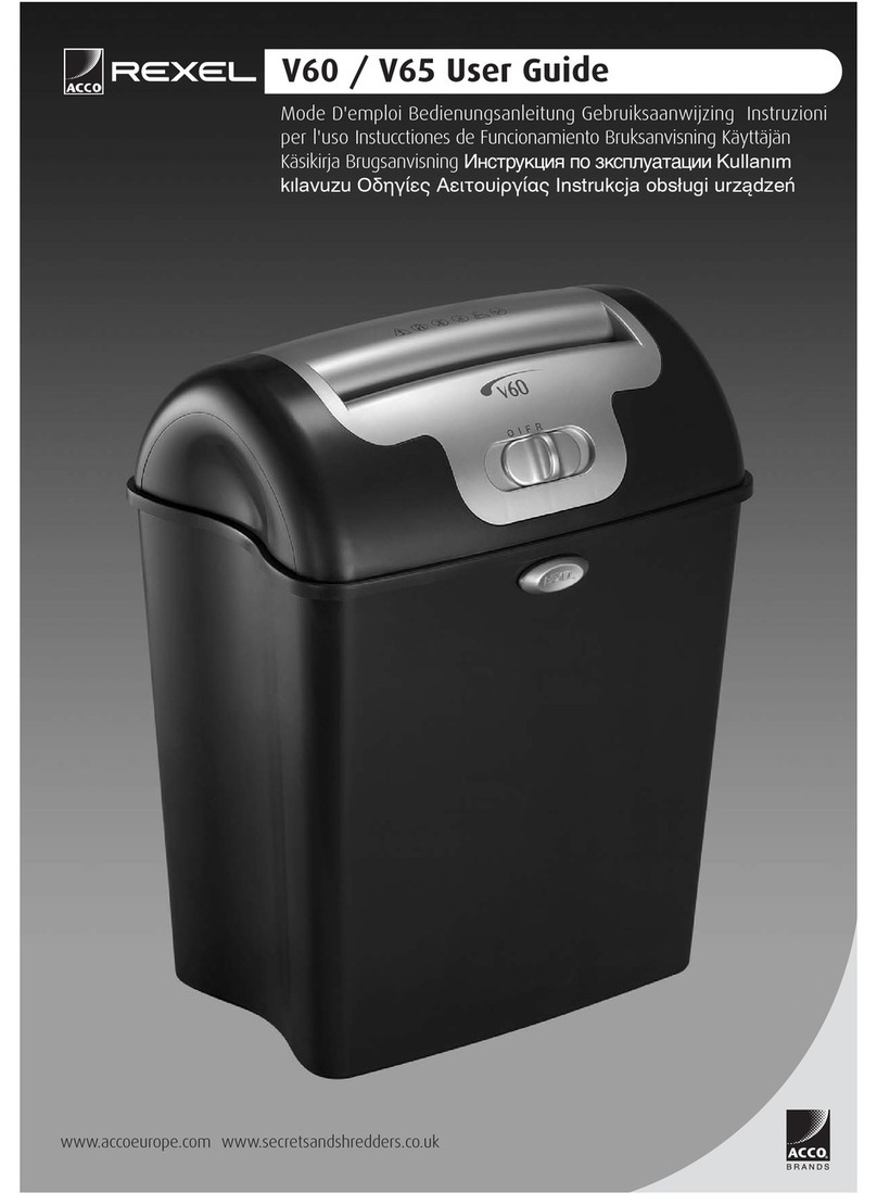 Rexel V60 user guide