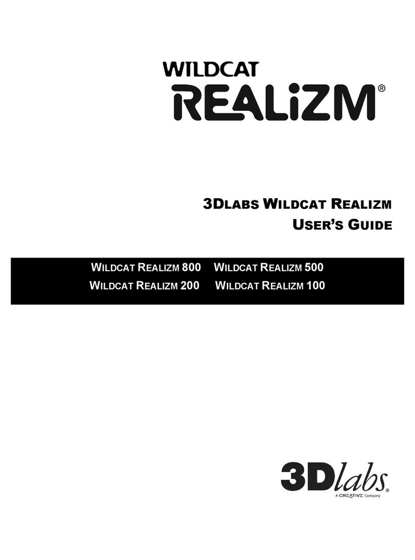 3Dlabs WILDCAT REALIZM 800 User manual