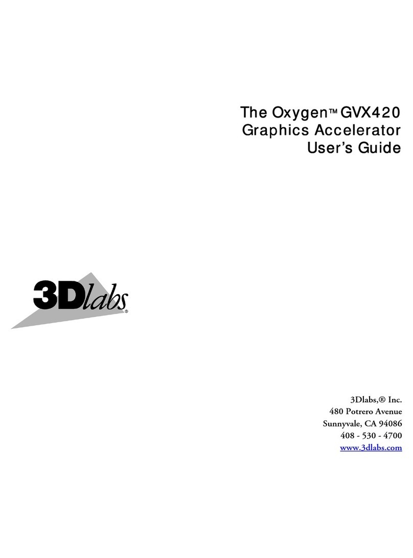 3Dlabs Oxygen GVX420 user guide