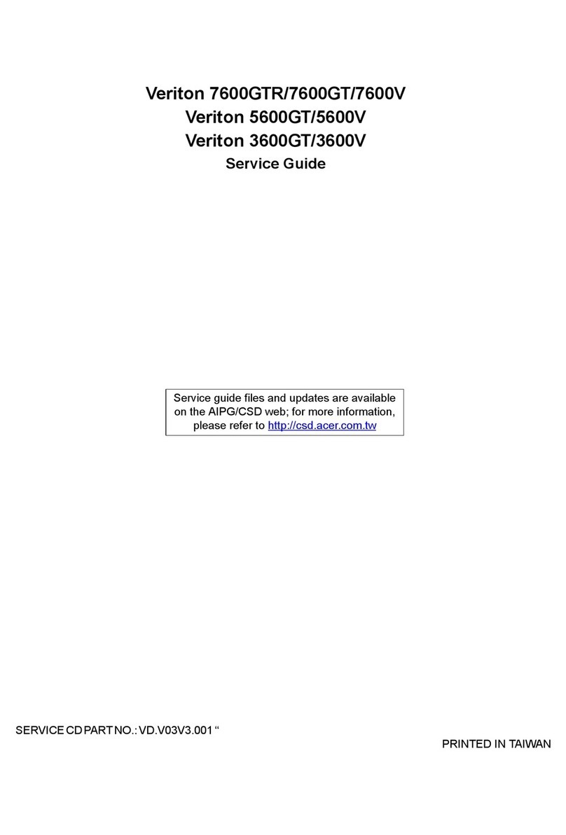 Acer Veriton 7600GTR User manual