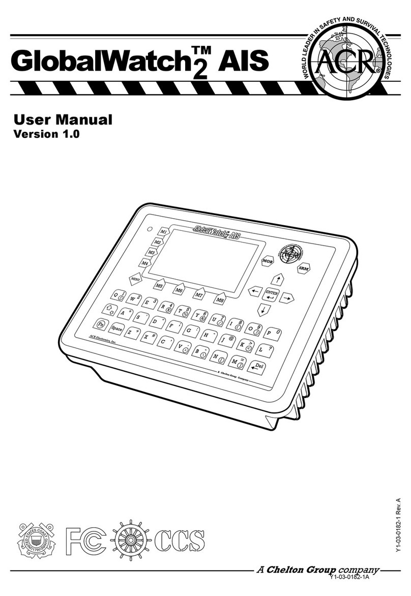 ACR Electronics GlobalWatch 2 AIS User manual
