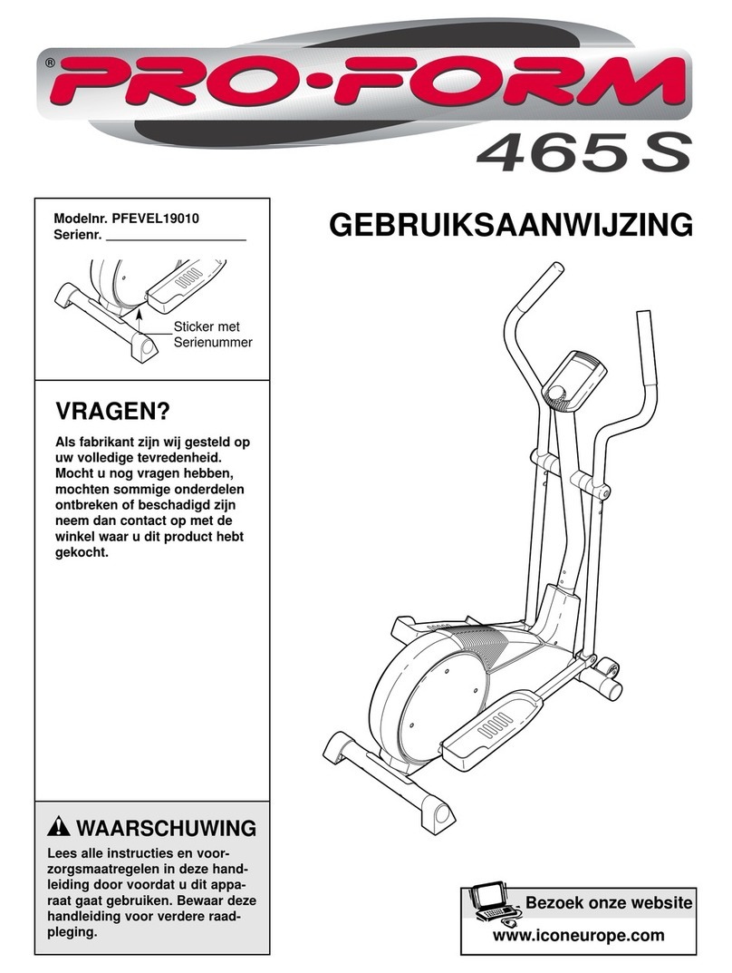 Pro-Form 465S System manual