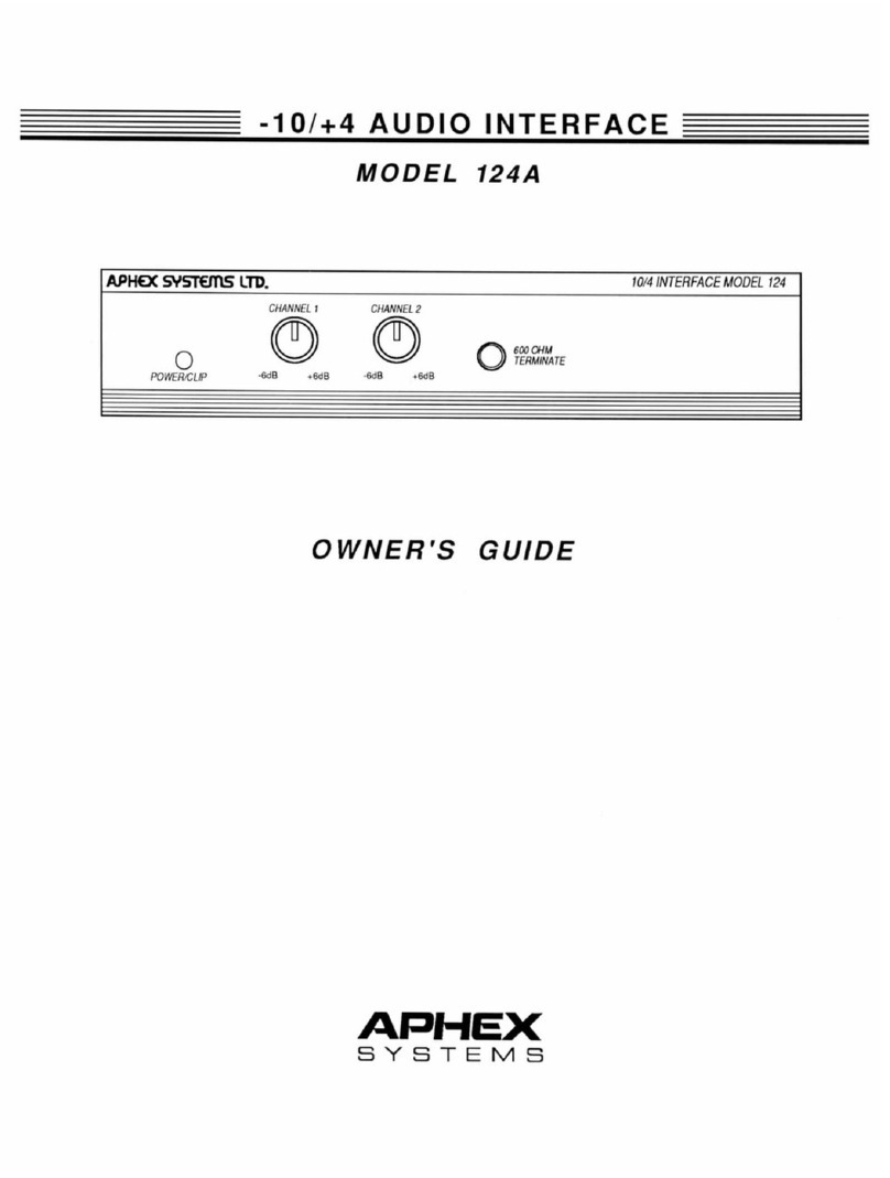 Aphex 124A owner's guide