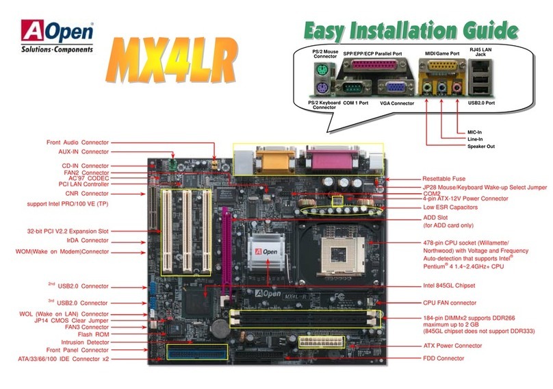 AOpen MX4LR TV Easy installation guide