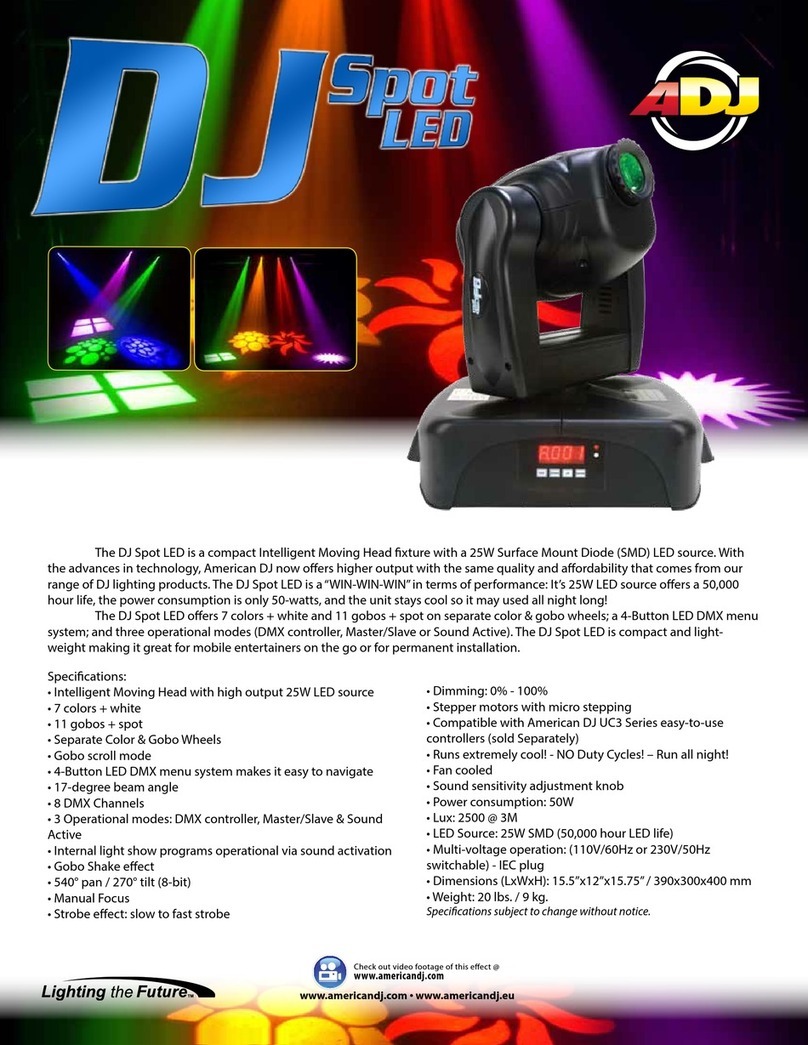 American DJ DJ Spot LED Features