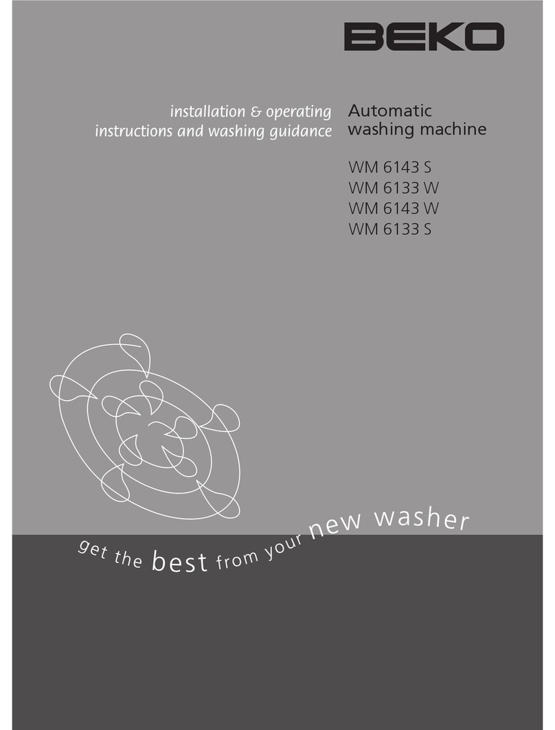 Beko WM 6133 W Operating instructions
