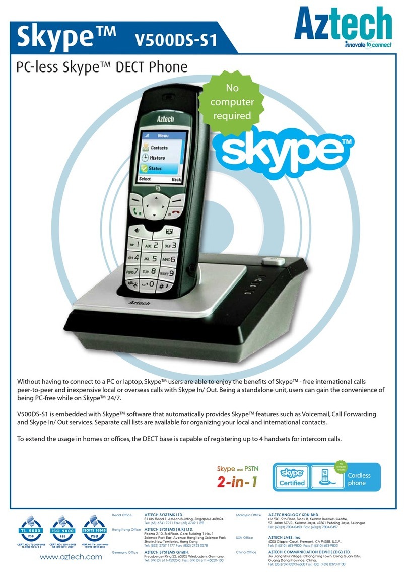Aztech Skype V500DS-S1 Features