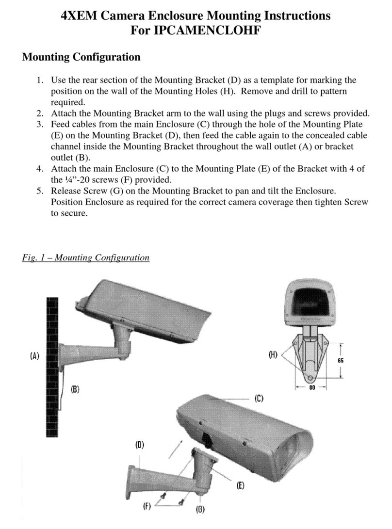 4xem IPCAMENCLOHF Mounting instructions
