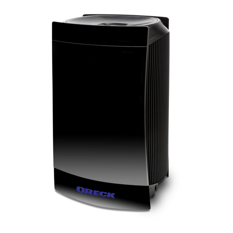 Oreck DualMax Air Purifier User manual