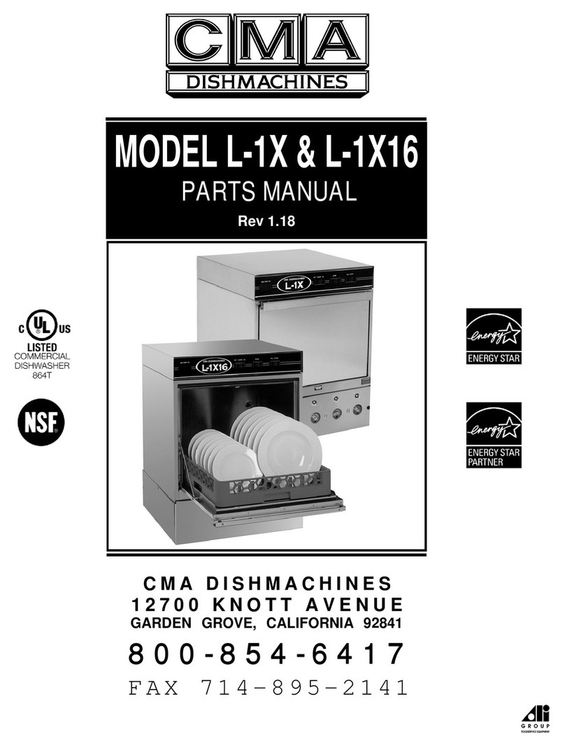 CMA Dishmachines L-1X User manual CMA Dishmachines L-1X User manual