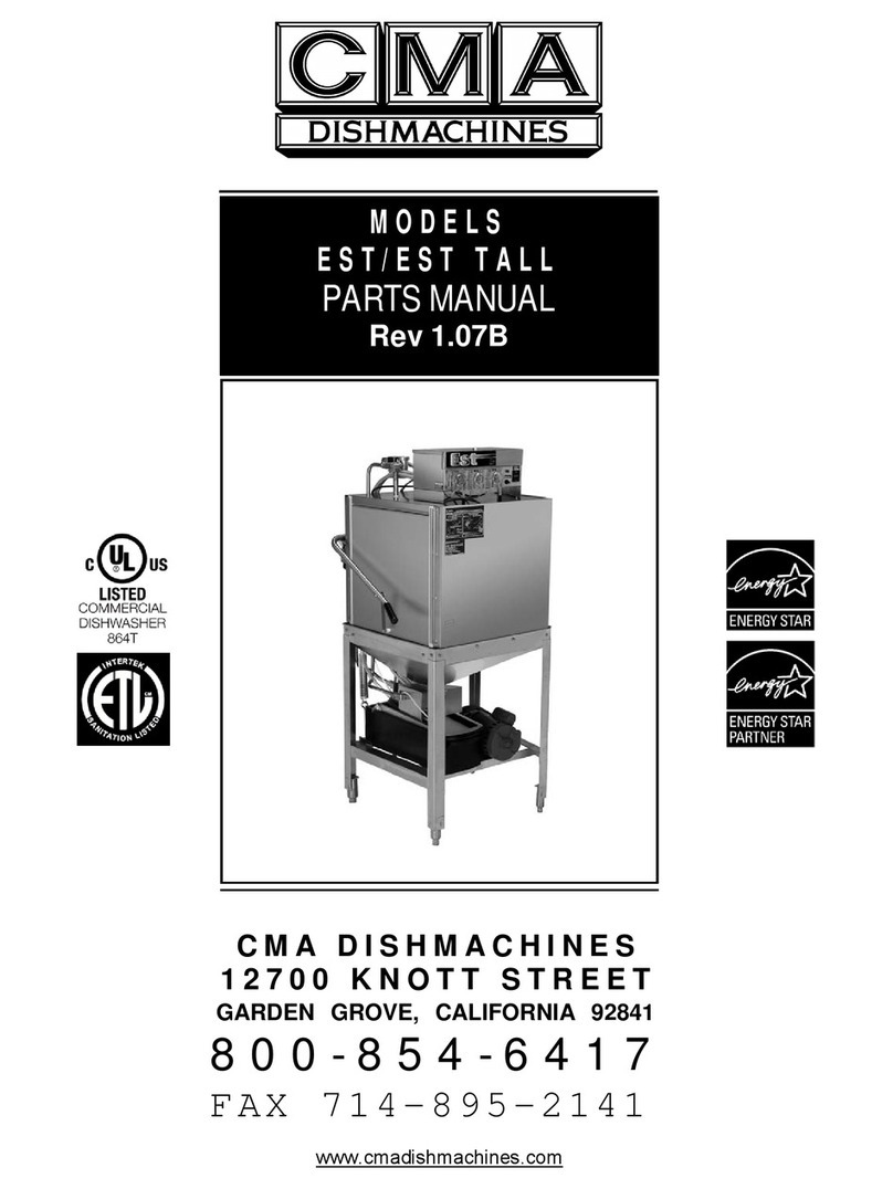 CMA Dishmachines EST User manual