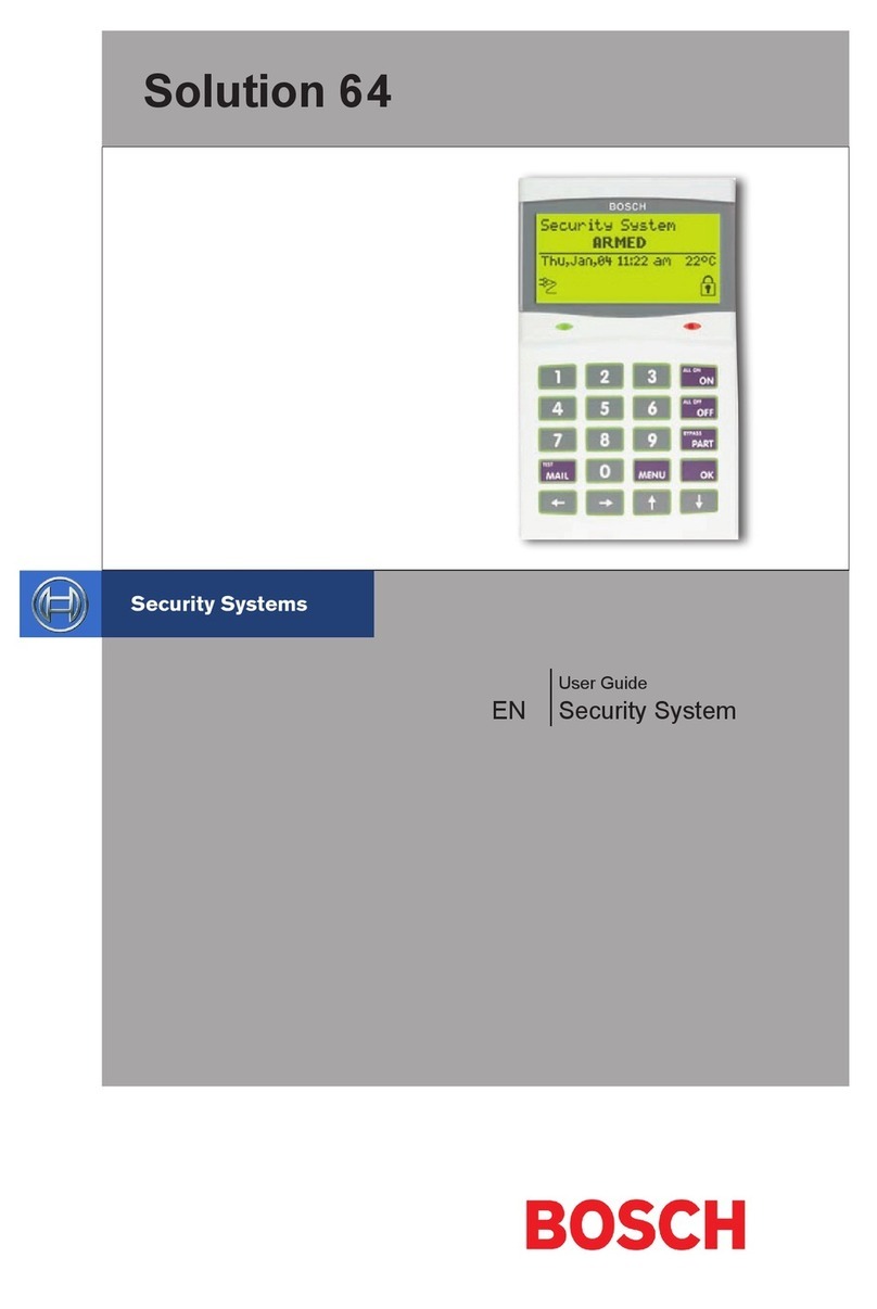 Bosch Solution 64 User manual