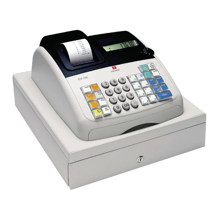 Olivetti ECR 7100 User manual