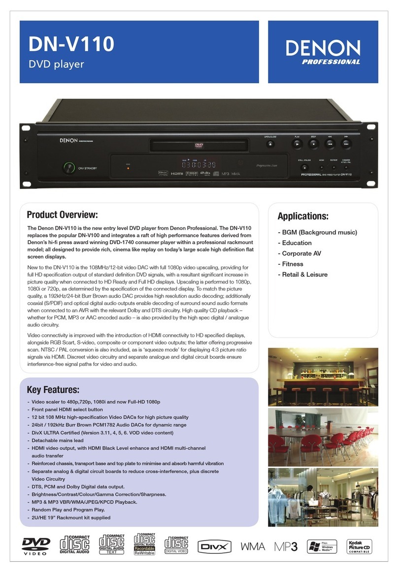 Denon DN-V110 Operating and safety instructions