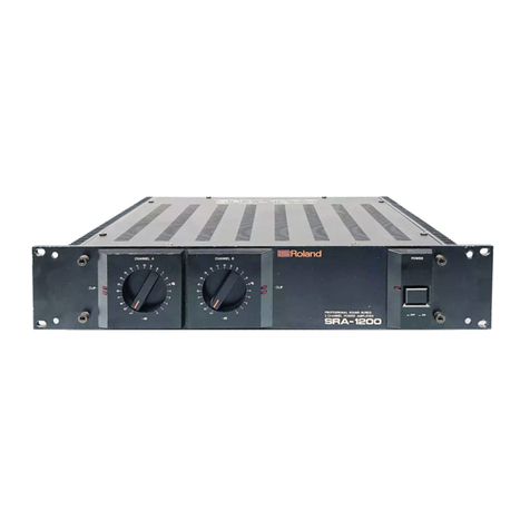 Roland SRA-1200 User manual