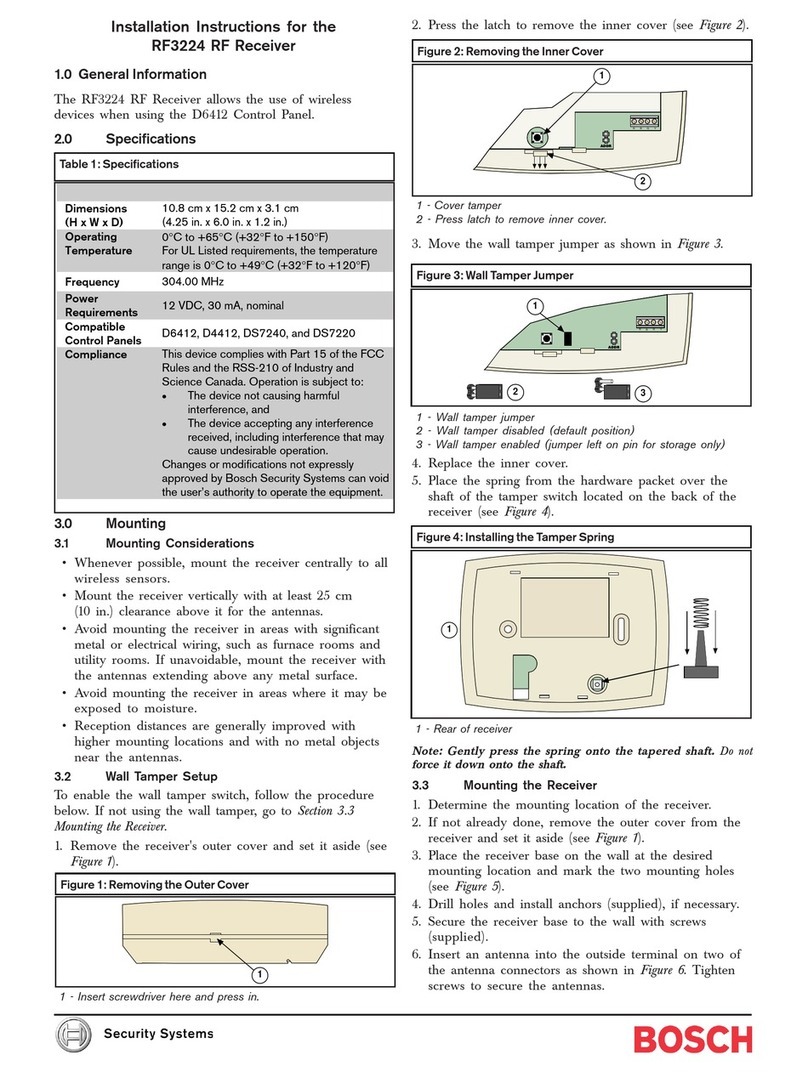Bosch RF3224 installation instructions