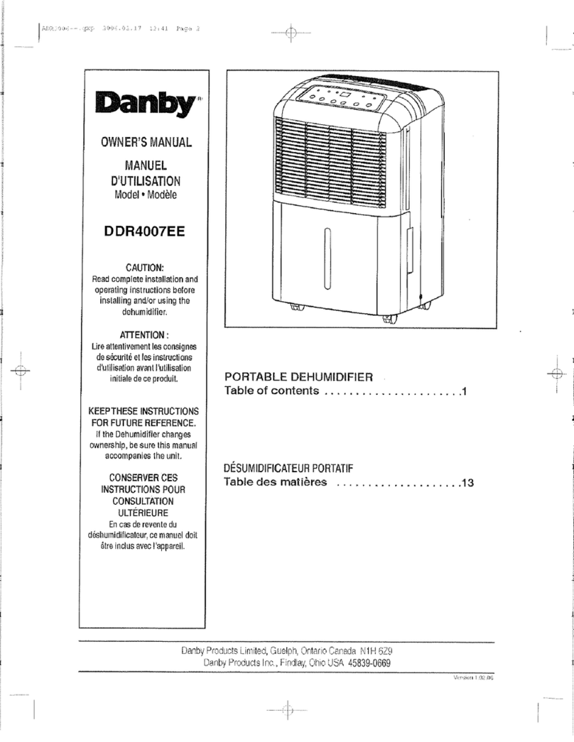 Danby DDR4007EE User manual