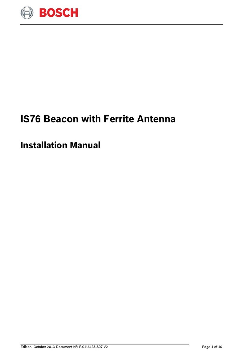 Bosch IS76 installation manual