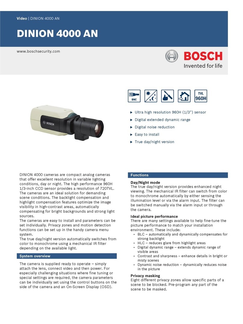 Bosch DINION 4000 AN User manual Bosch DINION 4000 AN User manual