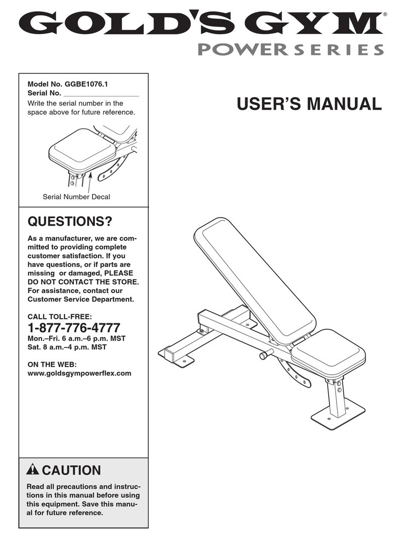 Pro-Form 500 F Elliptical User manual