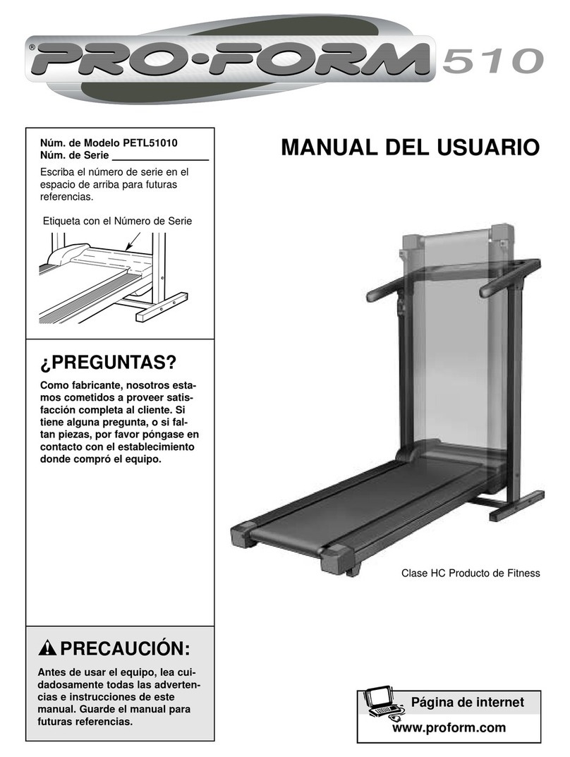 Pro-Form RESTORATION 510 User guide