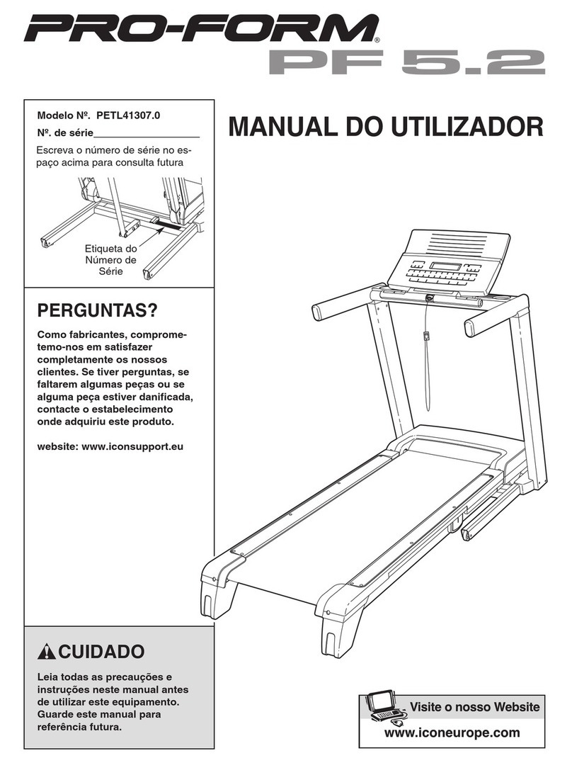 Pro-Form 5.2 Treadmill Setup guide