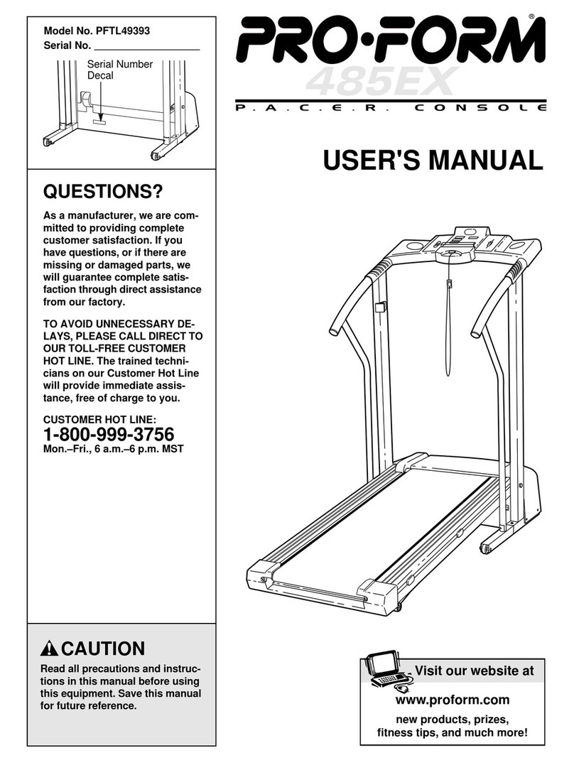 Pro-Form 485ex/t45 User manual