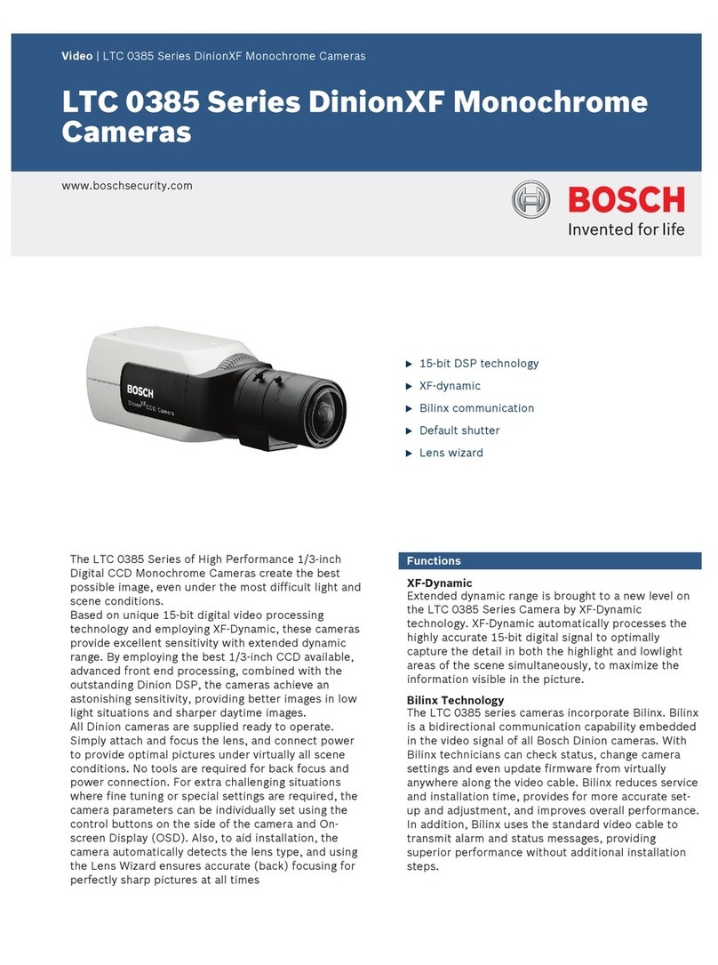 Bosch Dinion LTC 0385 User manual