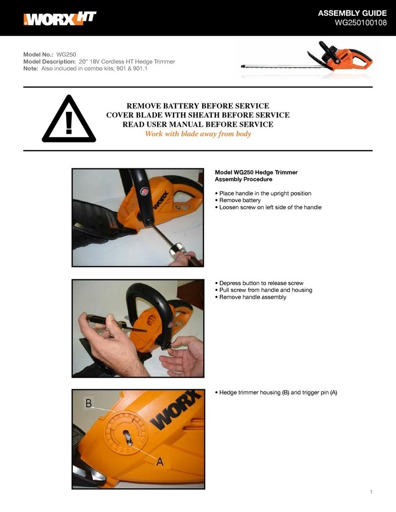 Worx WG250 User manual