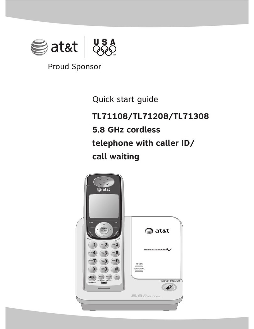 AT&T TL71108 User manual