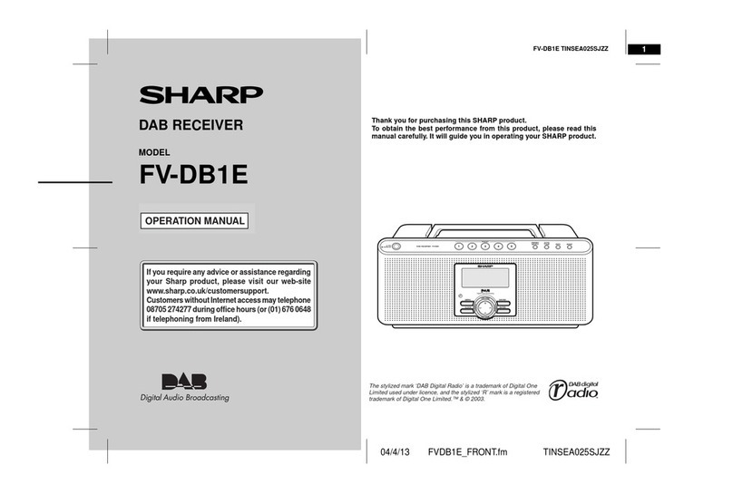 Sharp FV-DB1E Quick start guide Sharp FV-DB1E Quick start guide