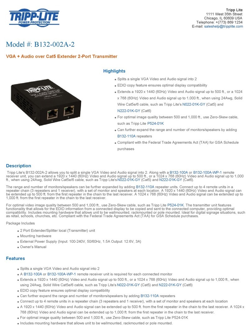 Tripp Lite B132-002A-2 User manual