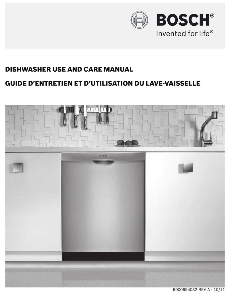 Bosch SHE55RF5UC use and care manual