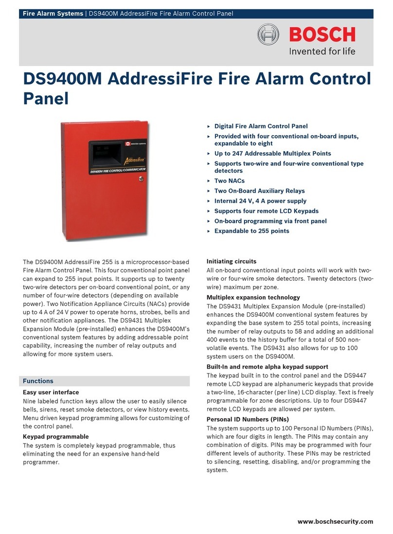 Bosch AddressiFire DS9400M Mounting instructions