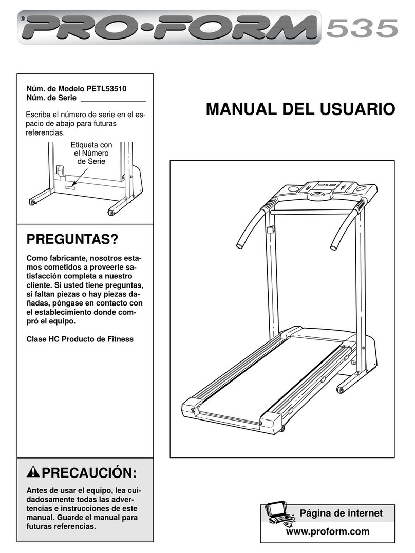 Pro-Form 535 User guide