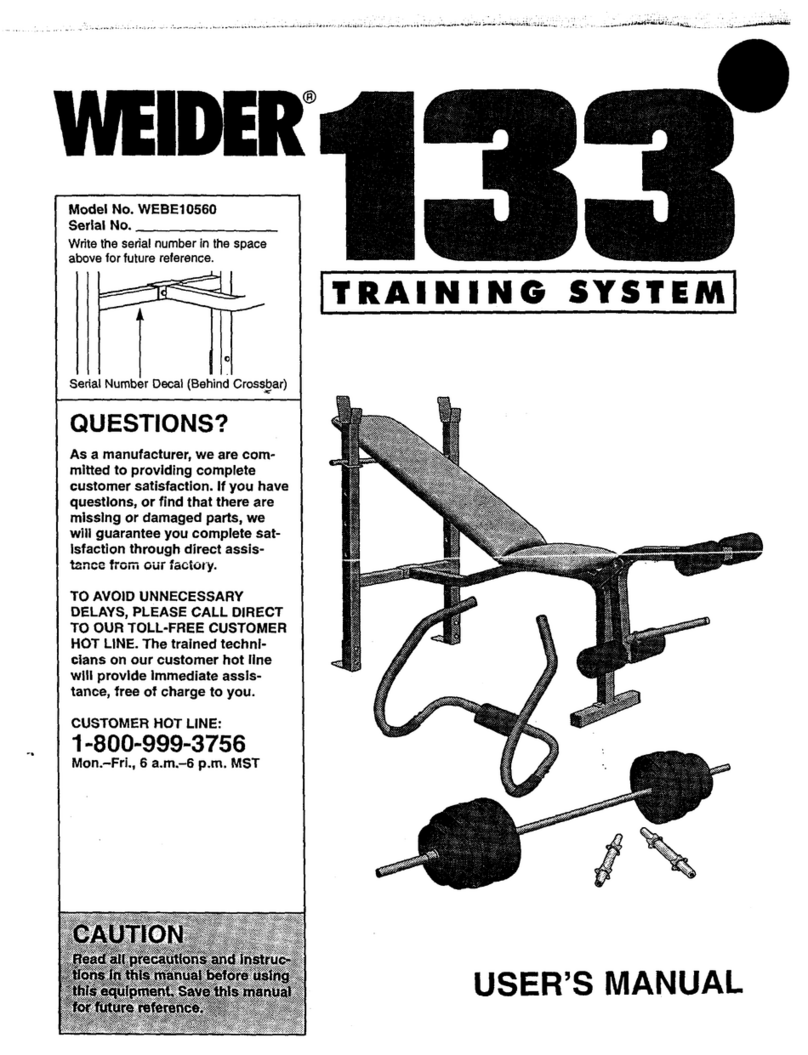 Weider 133 manual