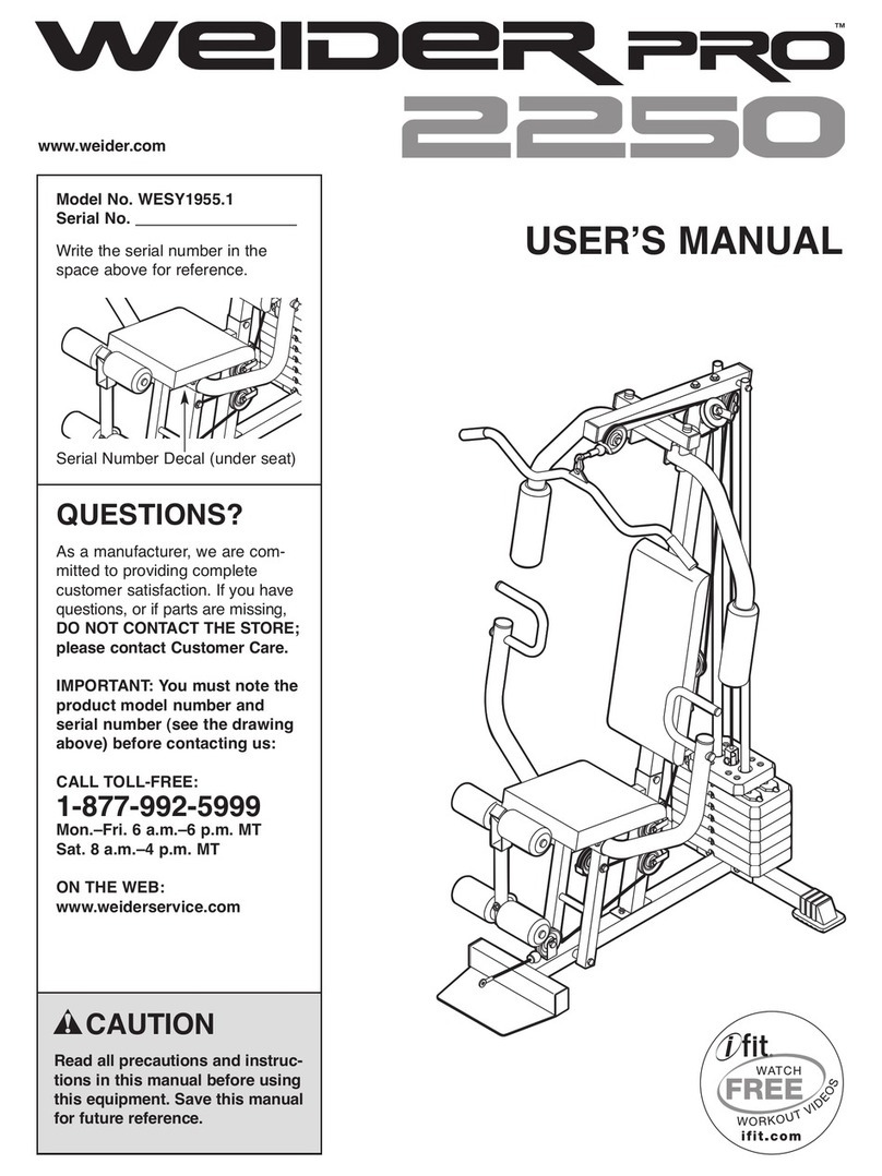 Weider 1200 manual
