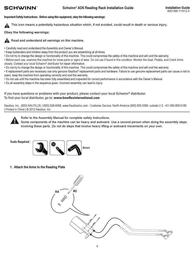 Schwinn AD6 User manual