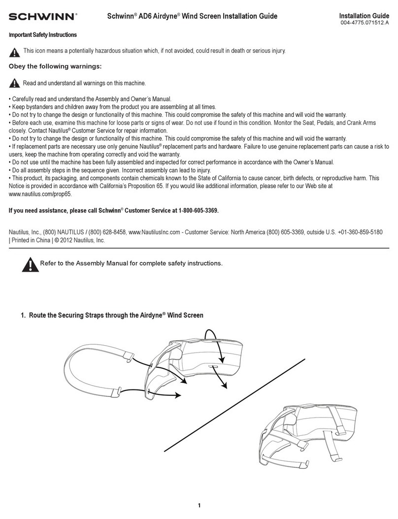 Schwinn AD6 User manual