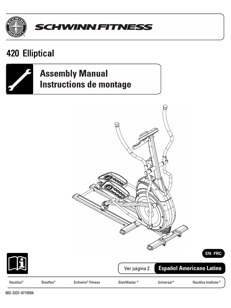 Schwinn 420 Elliptical - 2010 Model User manual Schwinn 420 Elliptical - 2010 Model User manual