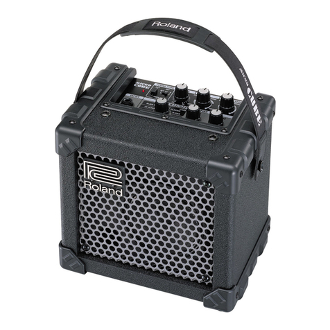 Roland Micro Cube Guitar Amplifier User manual