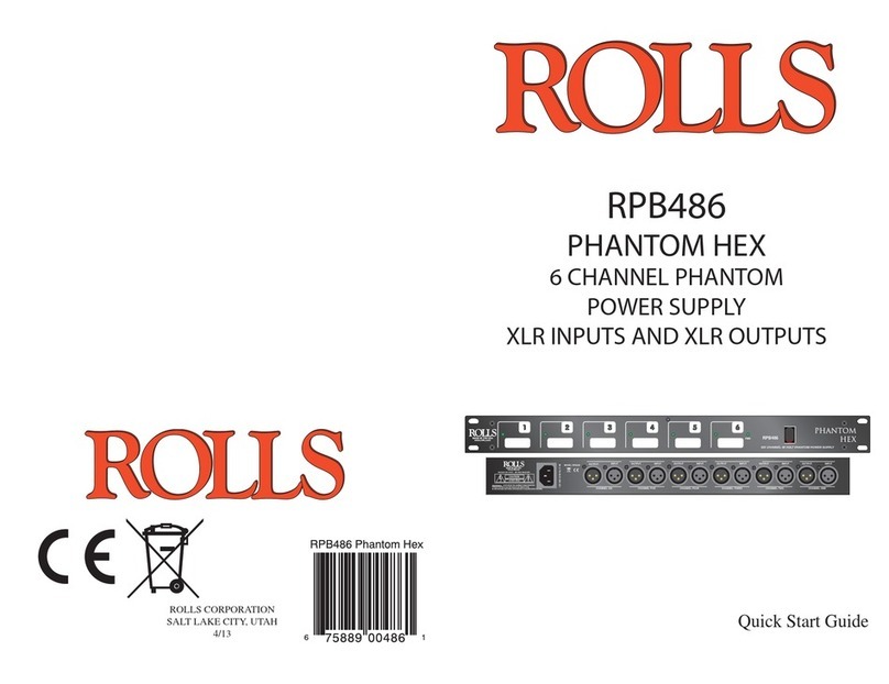 Rolls RPB486 User manual